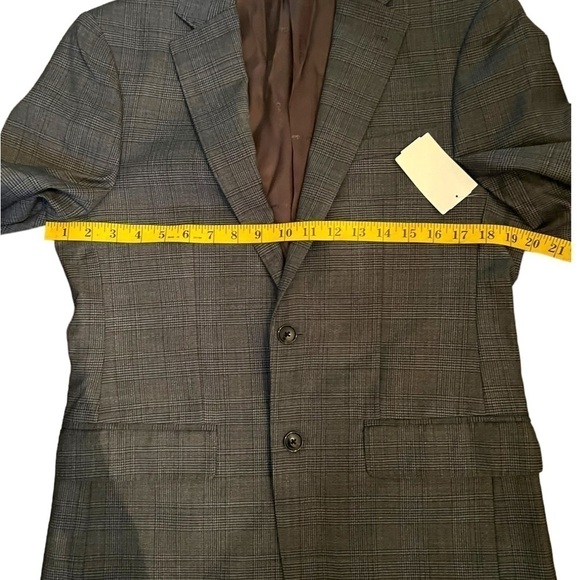 New ▶️ CALVIN KLEIN ◀️ Suit Jacket Mens Plaid X Slim Fit - Picture 11 of 11